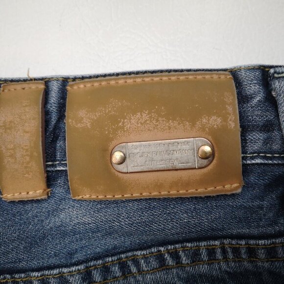 Projek Raw Regular Fit Men's Size 34 Waist Medium Wash Blue Jeans - Picture 10 of 14